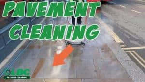 Steam Cleaning York Stone Pavement