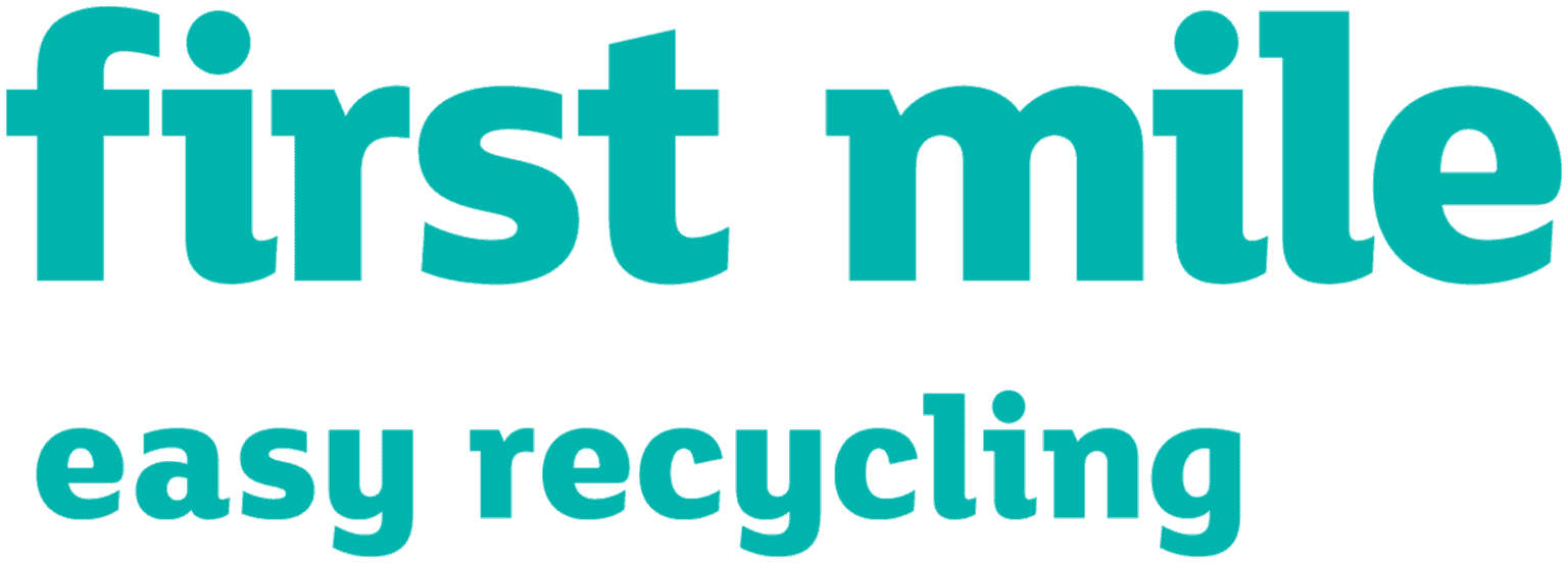 First mile easy recycling logo for commercial cleaning.