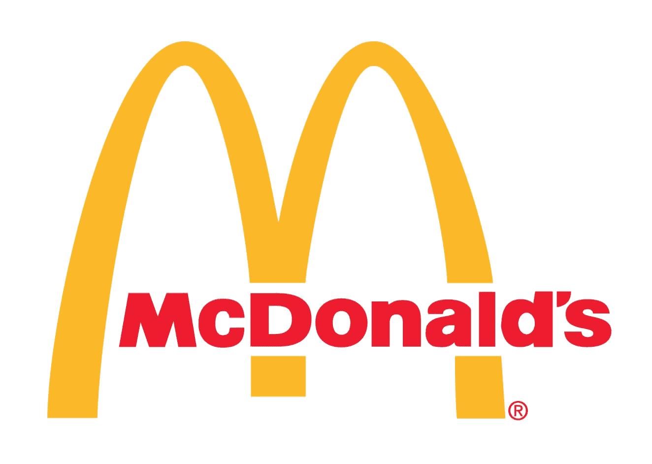 McDonald's logo on an orange background with an exterior cleaning touch.